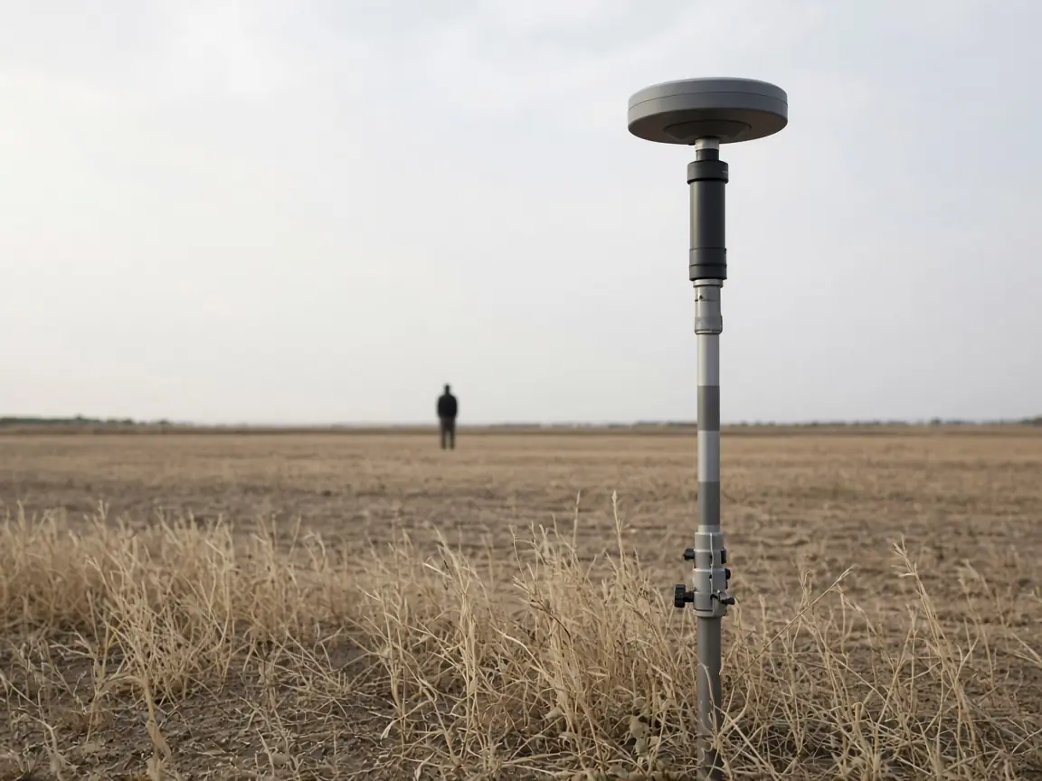GNSS alıcısı ile yapılan saha çalışması.